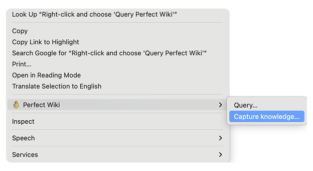 Perfect Wiki in Chrome Extension