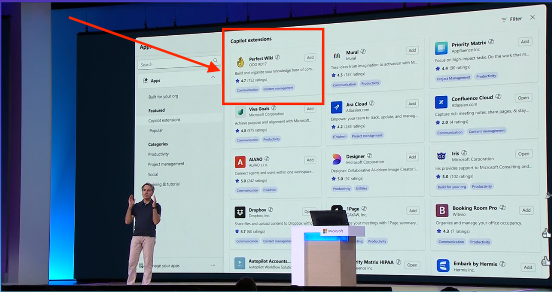 Perfect Wiki App on Microsoft Build