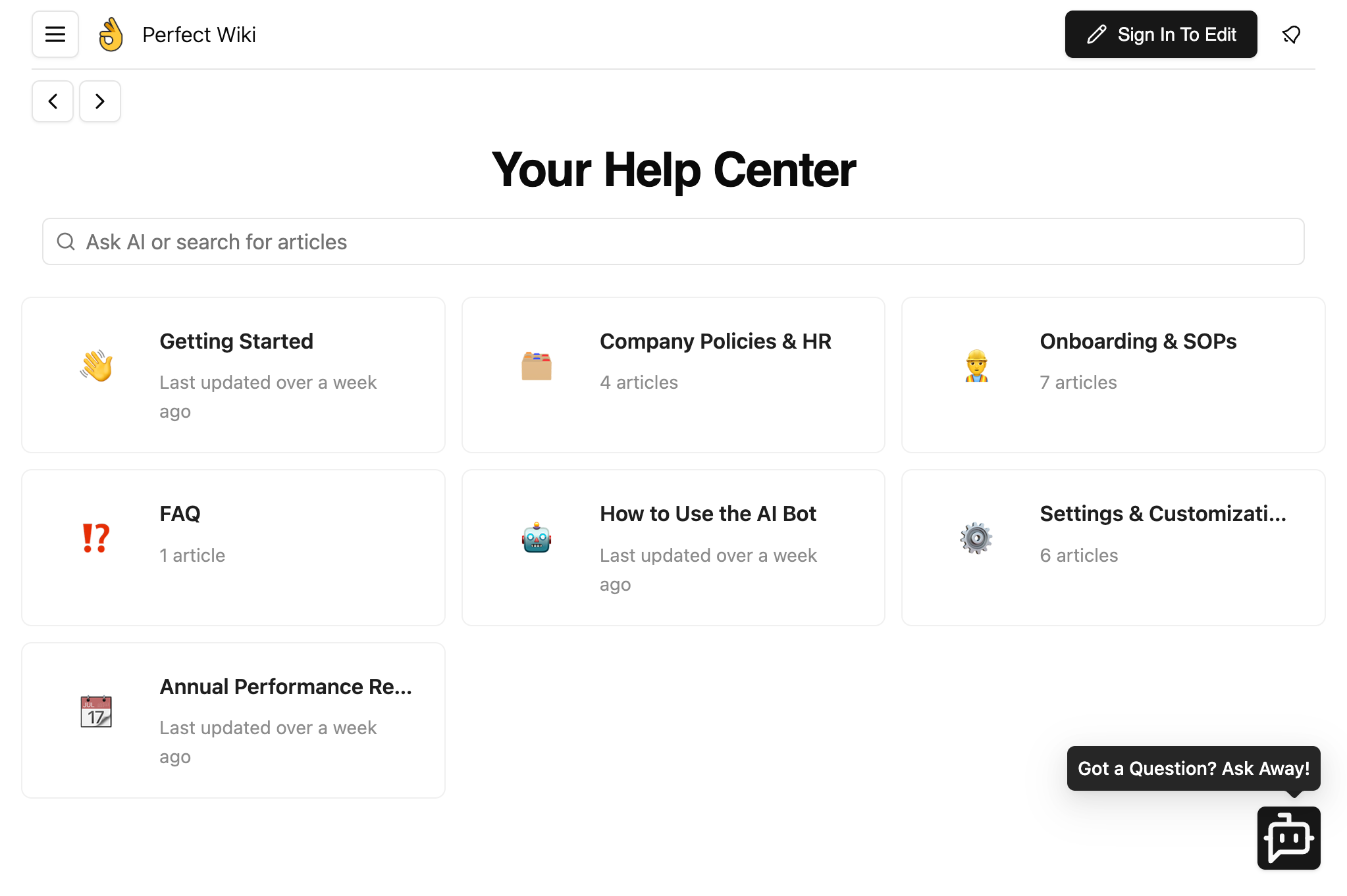 Perfect Wiki in Salesforce